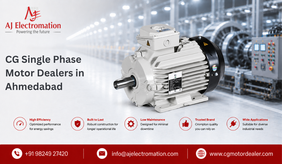 Cg Single Phase Motor Dealers In Ahmedabad