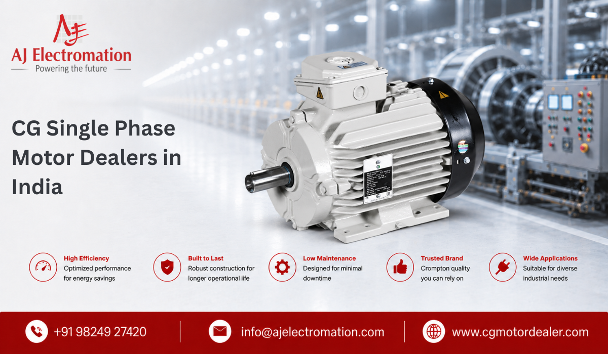 Cg Single Phase Motor Dealers In India