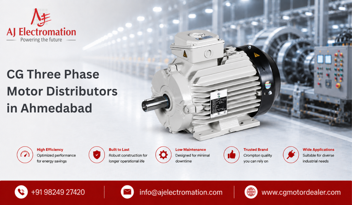 Cg Three Phase Motor Distributors In Ahmedabad