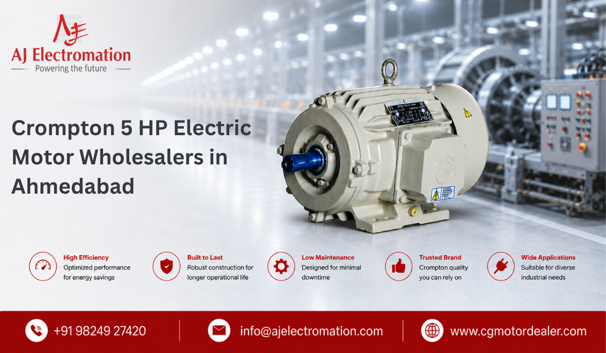 Crompton 5 Hp Electric Motor Wholesalers In Ahmedabad
