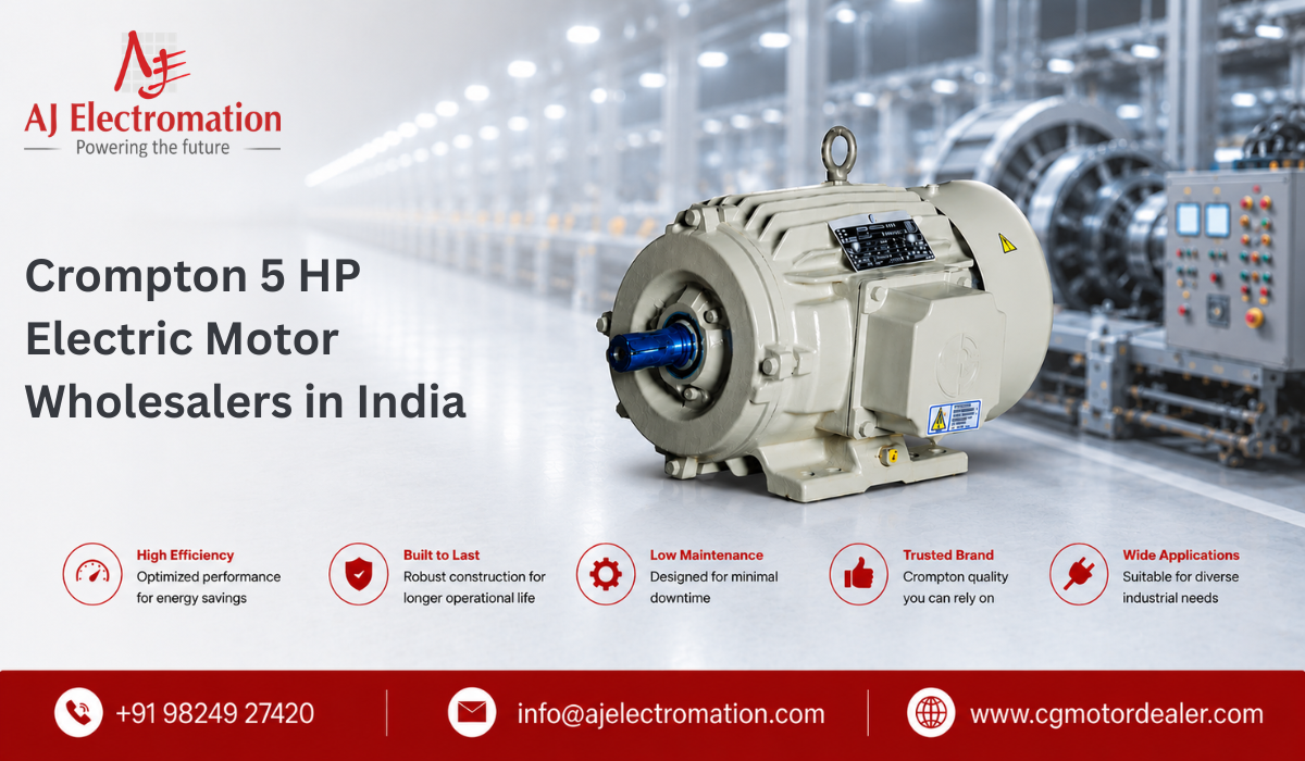 Crompton 5 Hp Electric Motor Wholesalers India